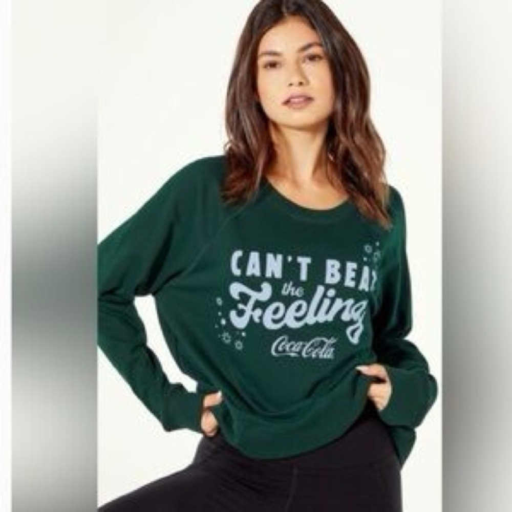 Wildfox Coca Cola green sweatshirt nwt S